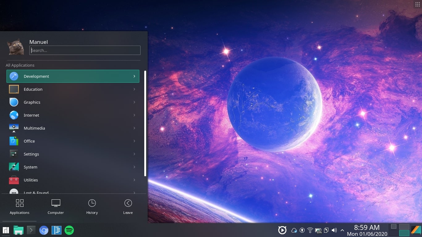 Manjaro KDE 2