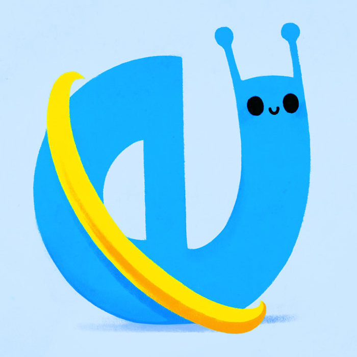 Internet Explorer snail logo